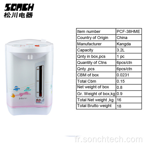 Électrique Thermo Pot Déchloration automatique de l&#39;eau à ébullition